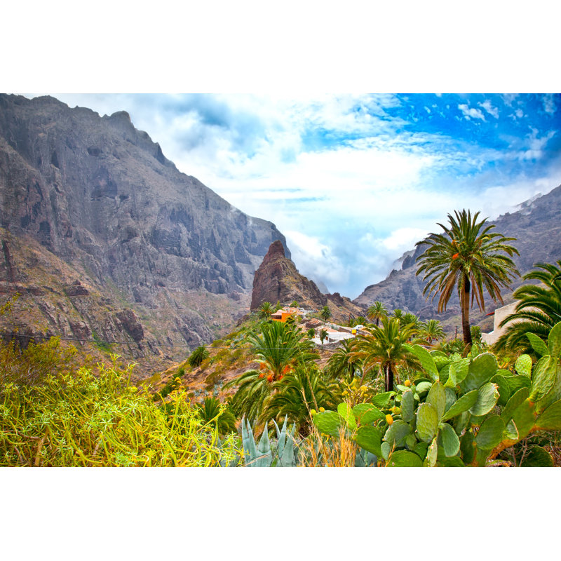Masca Village In Teno Mountains, Tenerife, Spain - Wrapped Canvas Print, 30cm H x 46cm W