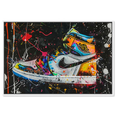 «Dark Graffiti Sneaker», impression sur toile par Notoriart
