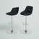 Nials Swivel Upholstered Counter Stool with Metal Frame