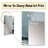 Coastal Waves III - Beach Large Wall Mirror, Gray Decorative Mirror, Printed Metal Art-827983349