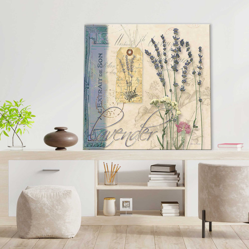 Lavande (carré) par Carol Robinson, reproduction, Toile tendue, H 36 po x l 36 po x P 1,5 po