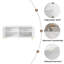 Grand buffet de rangement de style moderne de luxe de L 60 po avec 4 portes et dispositif de rebond pour le salon et le vestibule-370312059