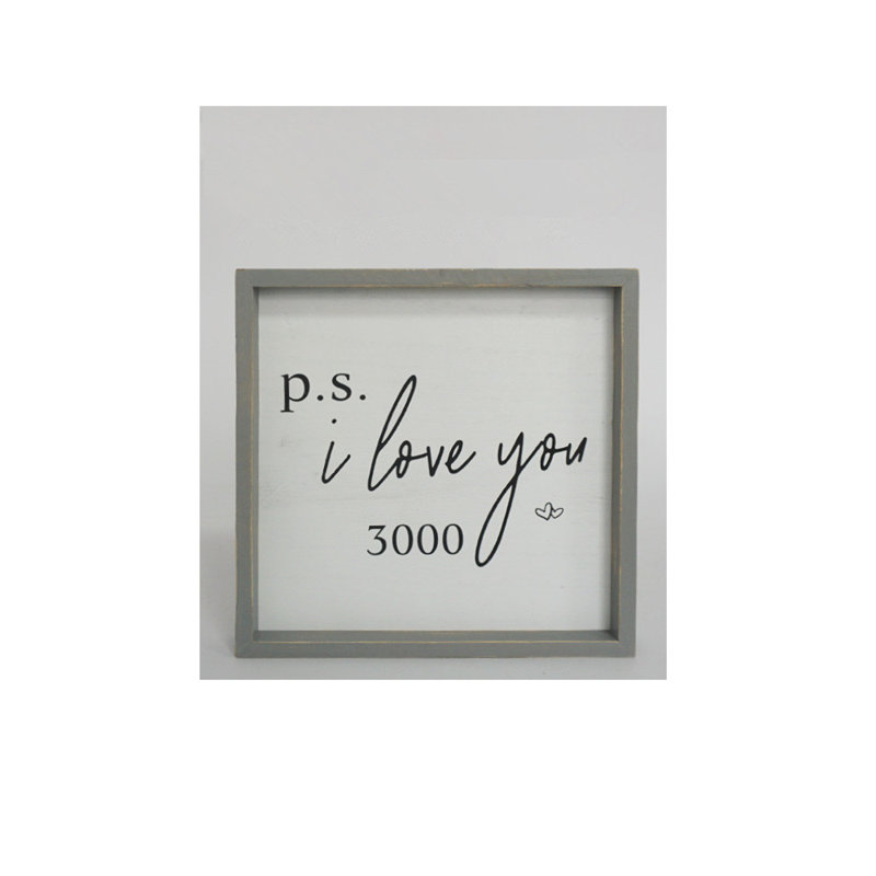 Décoration murale « P.S. I Love »
