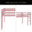Solid Wooden, Rubber Wooden Twin Loft Bed With Ladder, Bed Platform Of Strengthened Slats-2072030012