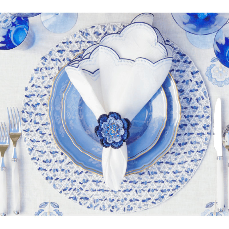 Pareo Napkin Ring, Blue/Periwinkle