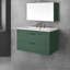 Meuble-lavabo mural 30 po avec lavabo en résine et 2 tiroirs-107167216