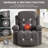 Swinging Recliner Massage Heated Sofa, With USB And 2 Cup Holders In Side Pockets