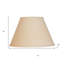 Abat-jour empire en lin beige