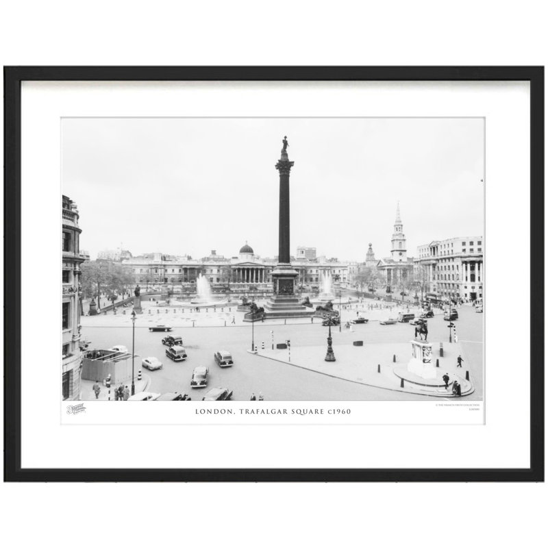 London, Trafalgar Square C1960 by Francis Frith - Single Picture Frame Print, 60cm H x 80cm W x 2.3cm D
