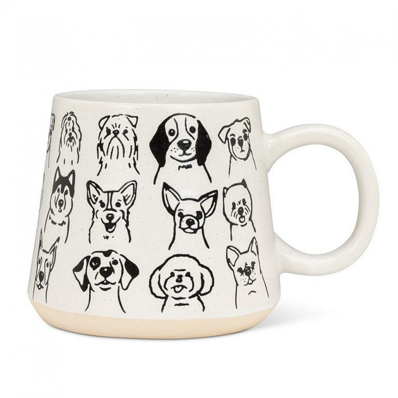 Tasse assortie de visages de chien