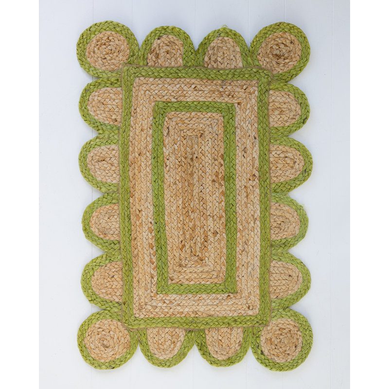 Hand Braided Jute / Sisal Area Rug, Rectangle 2' x 3'