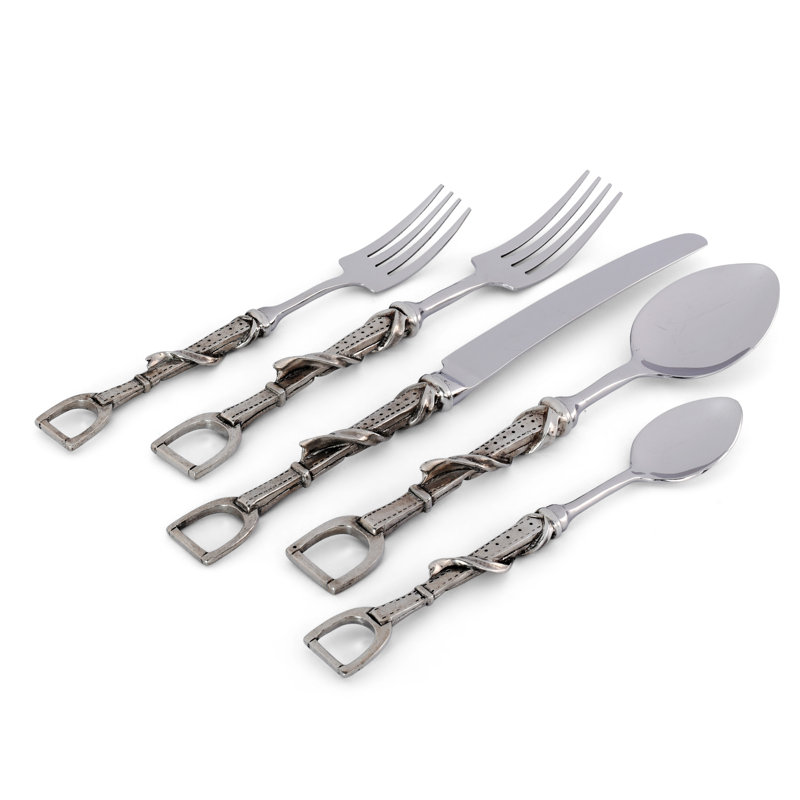 Equestrian 5 - Piece Flatware Set - Service for 1