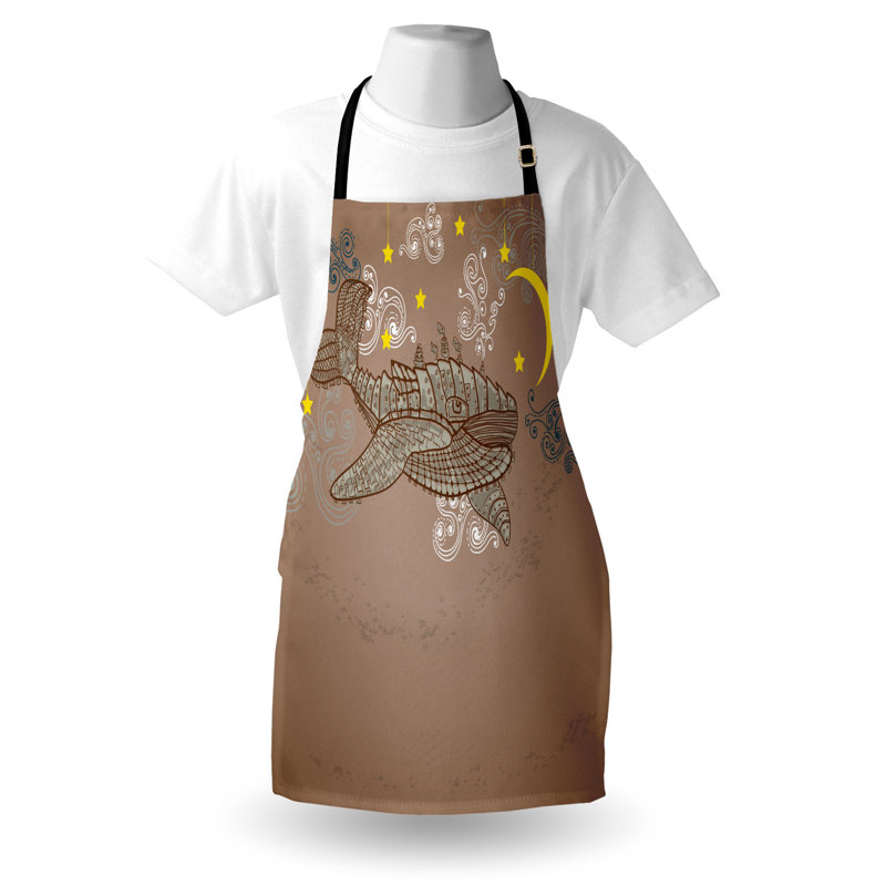 No Pattern Bib Apron