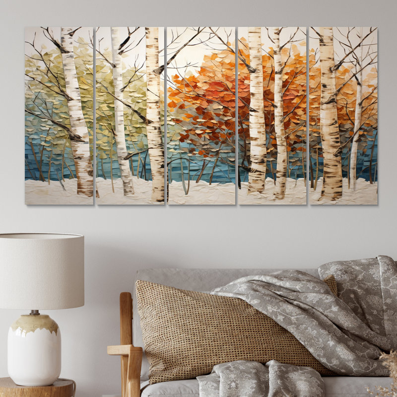 Bouleau saisonnier en bois de bouleau III 5 pièces