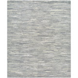 Shaquille Hand Knotted Abstract Area Rug in Gray
