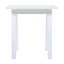 Table de bout rectangulaire en bois d'acacia en polyuréthane blanc, table de bout rectangulaire résistante aux intempéries pour le patio, le jardin, la pelouse et le salon (polyuréthane blanc)