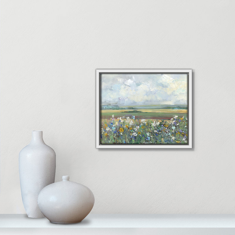 «Swampscott Far Afield Print» par Sally Swatland, H 9,5 po x l 11,5 po, Blanc