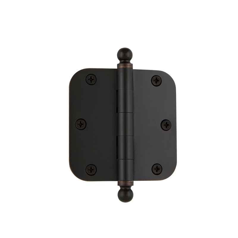3.5'' x 3.5'' Brass Butt Bearing Hinge, Timeless Bronze