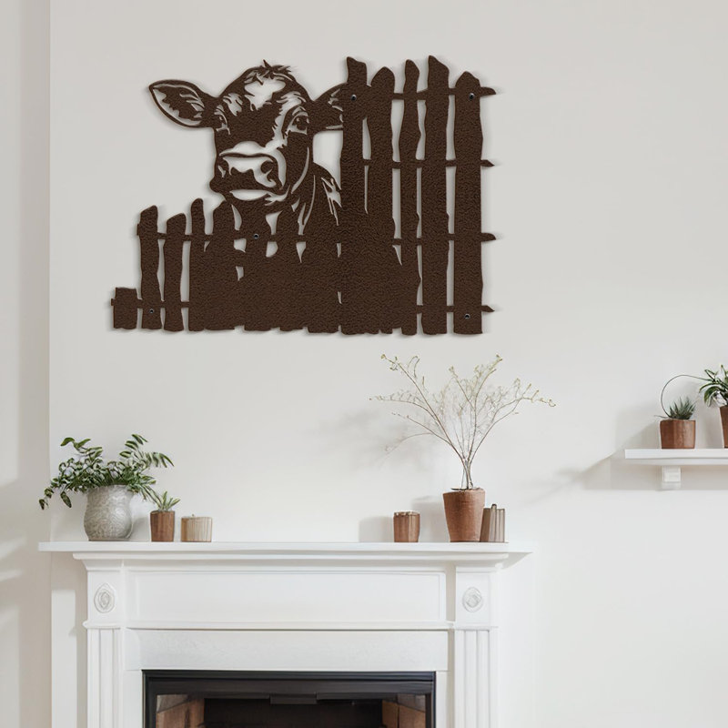 Wall Decor Metal, Bronze, 20" H x 30" W x 0.05" D