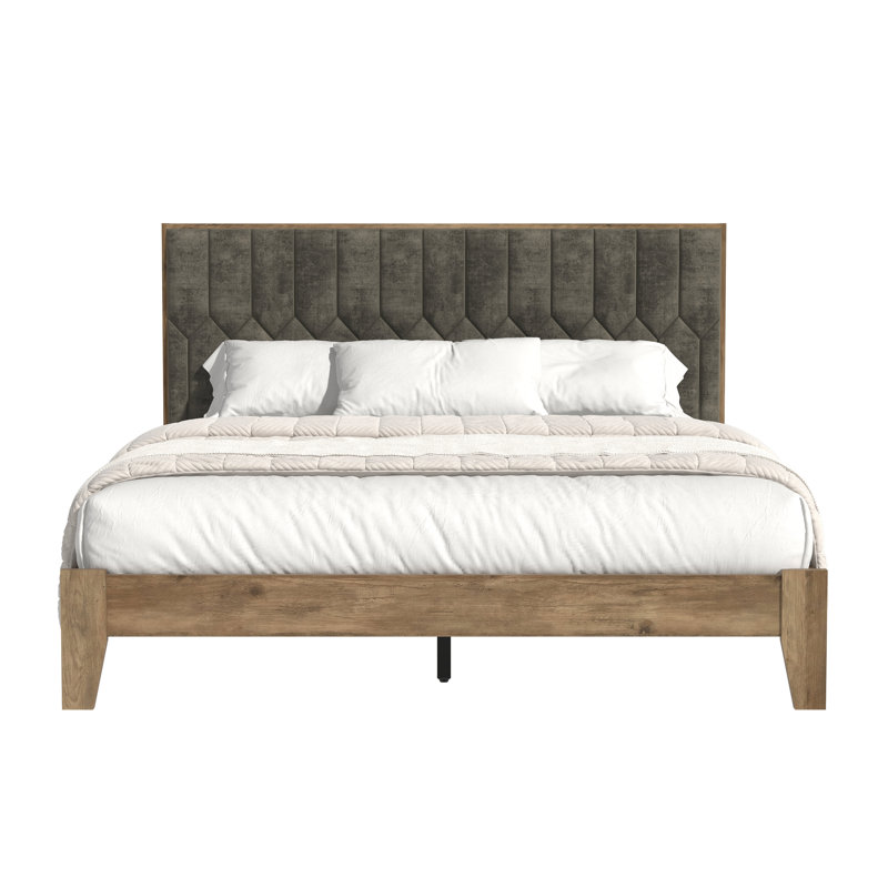 Tevrat Queen Platform Bed with Headboard