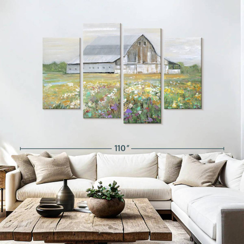 Country Fields, 54" H x 84" W