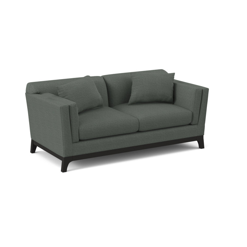 Zabriel Upholstered 65'' Sofa, Napa Steel Chenille