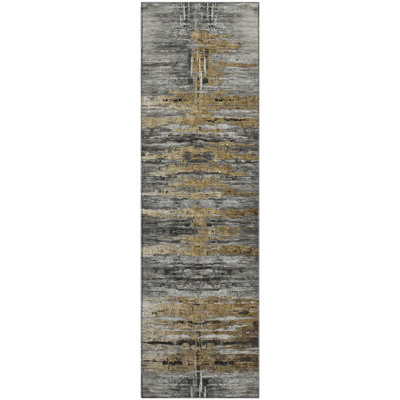 Premium Machine Washable Prisco Gray Rug