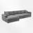 Oversized Sectional Sofa With Chaise-862445348