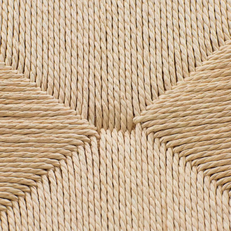 Tabouret en corde de bois massif, Brun