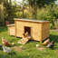 Poulaillers imperméables, maison de ferme rustique en bois massif