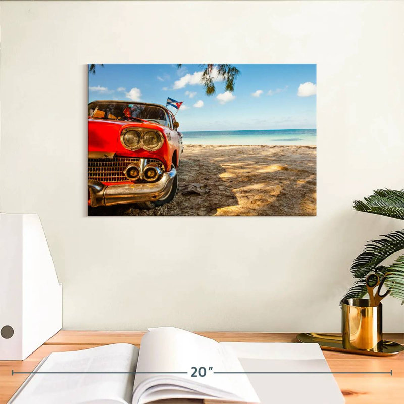 Voiture rétro Gillard Beachside, H 8 po x l 12 po