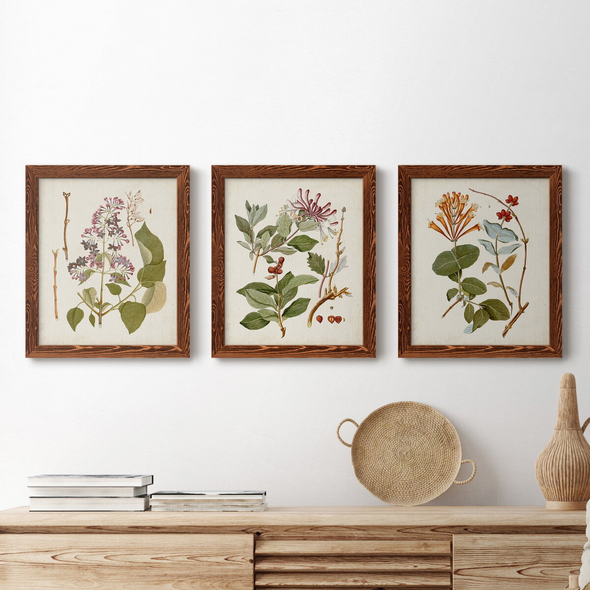 Home & Living :: Wall Decor :: Hooks & Hangers :: Wooden Coat Hooks Floral  Patterned, Set of 3, Plumeria, Rose, Wood Wall Decor