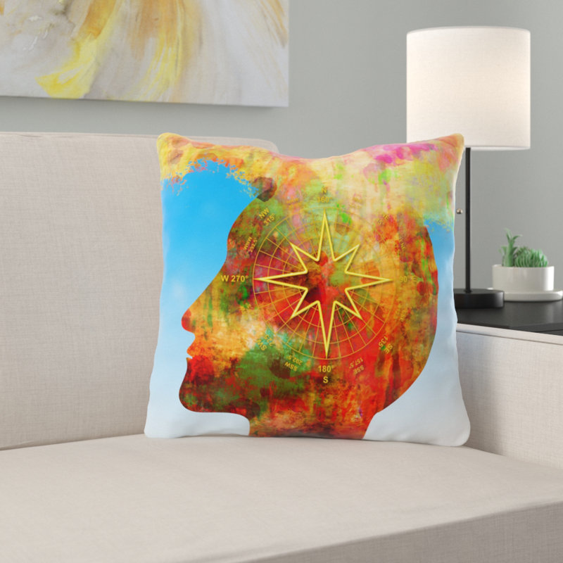 Coussin décoratif Piero, Microsuède, Intérieur