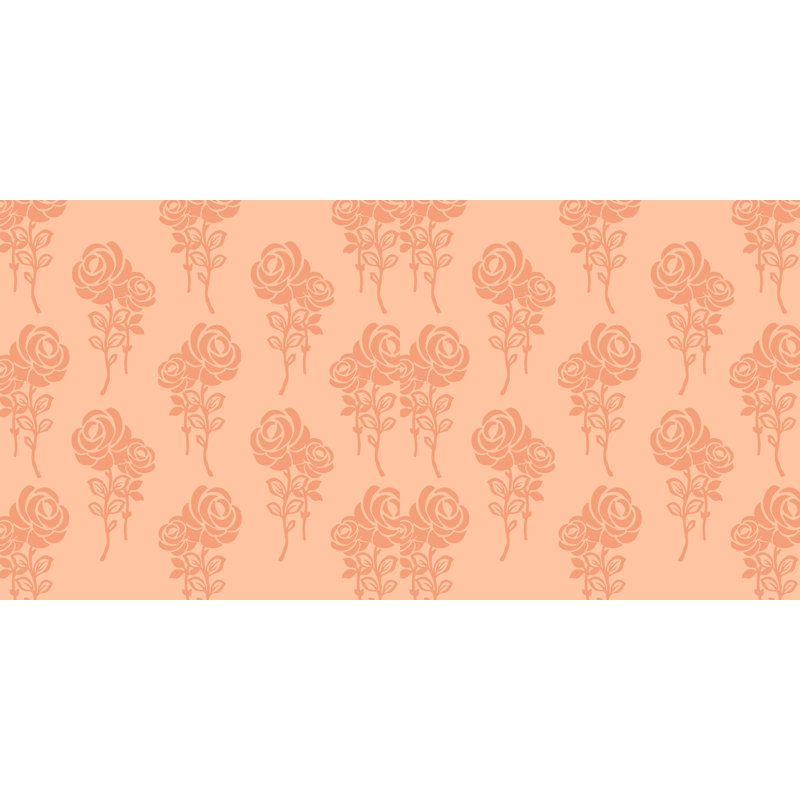 Housse de coussin d'extérieur carré Botanical Blooms, 20 po x 20 po, Pêche