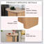 Table d'appoint de table fuselée (bois naturel)