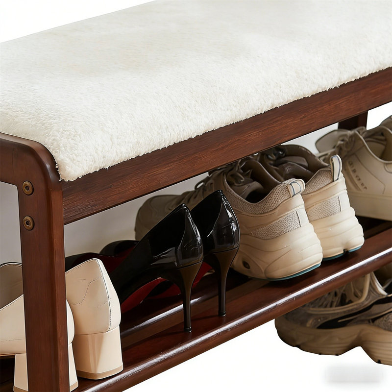 Premium Wooden Shoe Cabinet For Home, 39.4" H x 16.5" W x 14" D