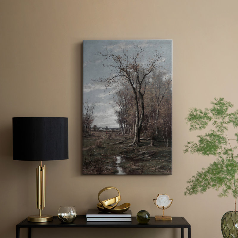 Paysage rétro Cxxviii - galerie Cavas enveloppé, H 36 po x l 24 po