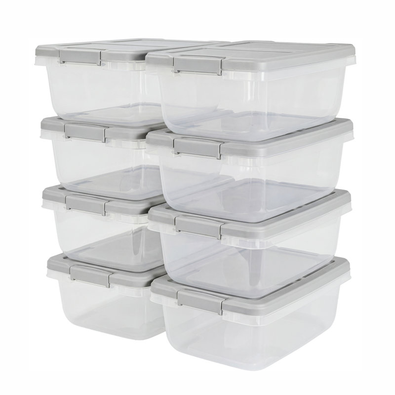 15 Qt Latched Storage Container 8-Pack