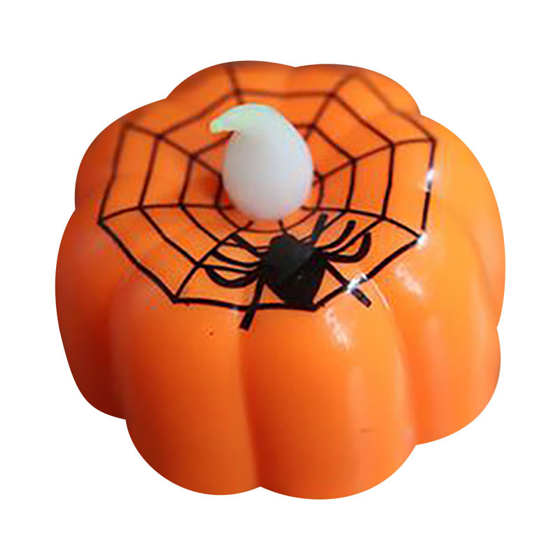 Halloween Ghost Festival Pumpkin Lantern Pumpkin Candle Led Light Night Light Party Decoration Ornament Candle