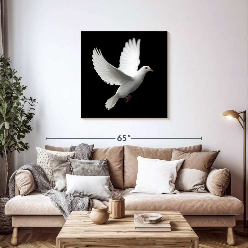 Arney White Dove, 36" H x 36" W