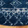 Tapis bleu marine à motif géométrique Cobos