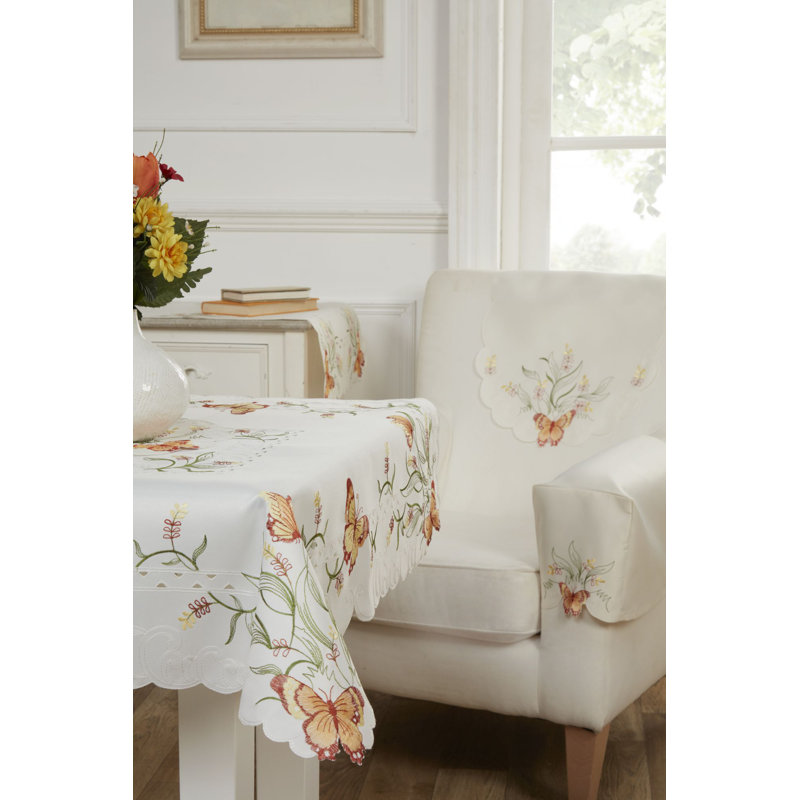Rivoli Polyester Armchair Slipcover, Spice