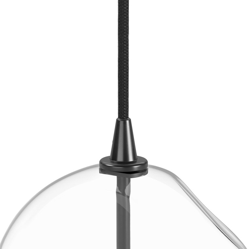 Jussica 1 - Light Pendant, 126" H x 11.75" W x 11.75" D, Black Gunmetal