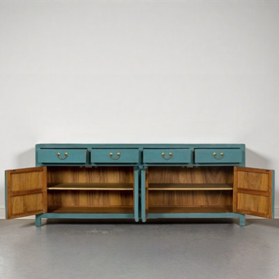 Retro Blue TV Cabinet
