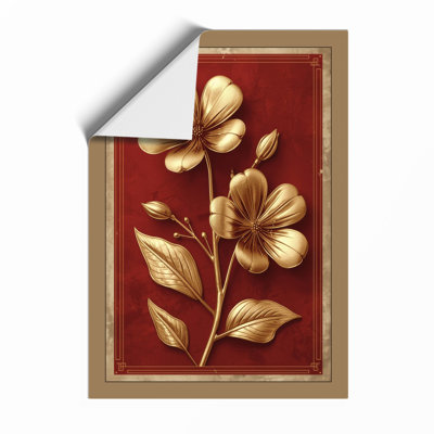 Golden Botanica Botanical - Framed Print