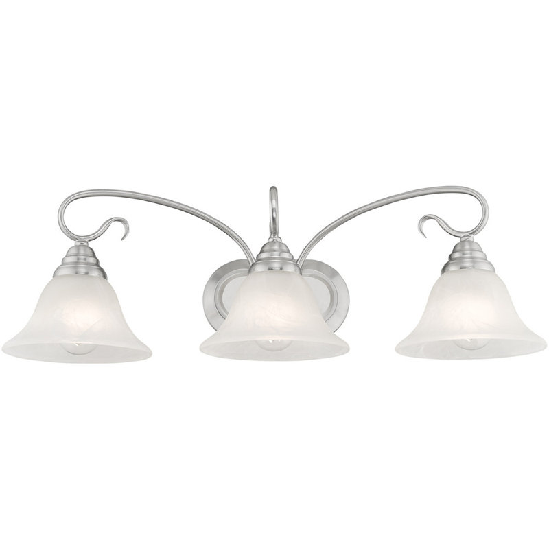 Yorba 3 - Light Vanity Light, Brushed Nickel