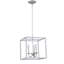 Luminaire suspendu carré 3 lumières lanterne Tarbox-652614838