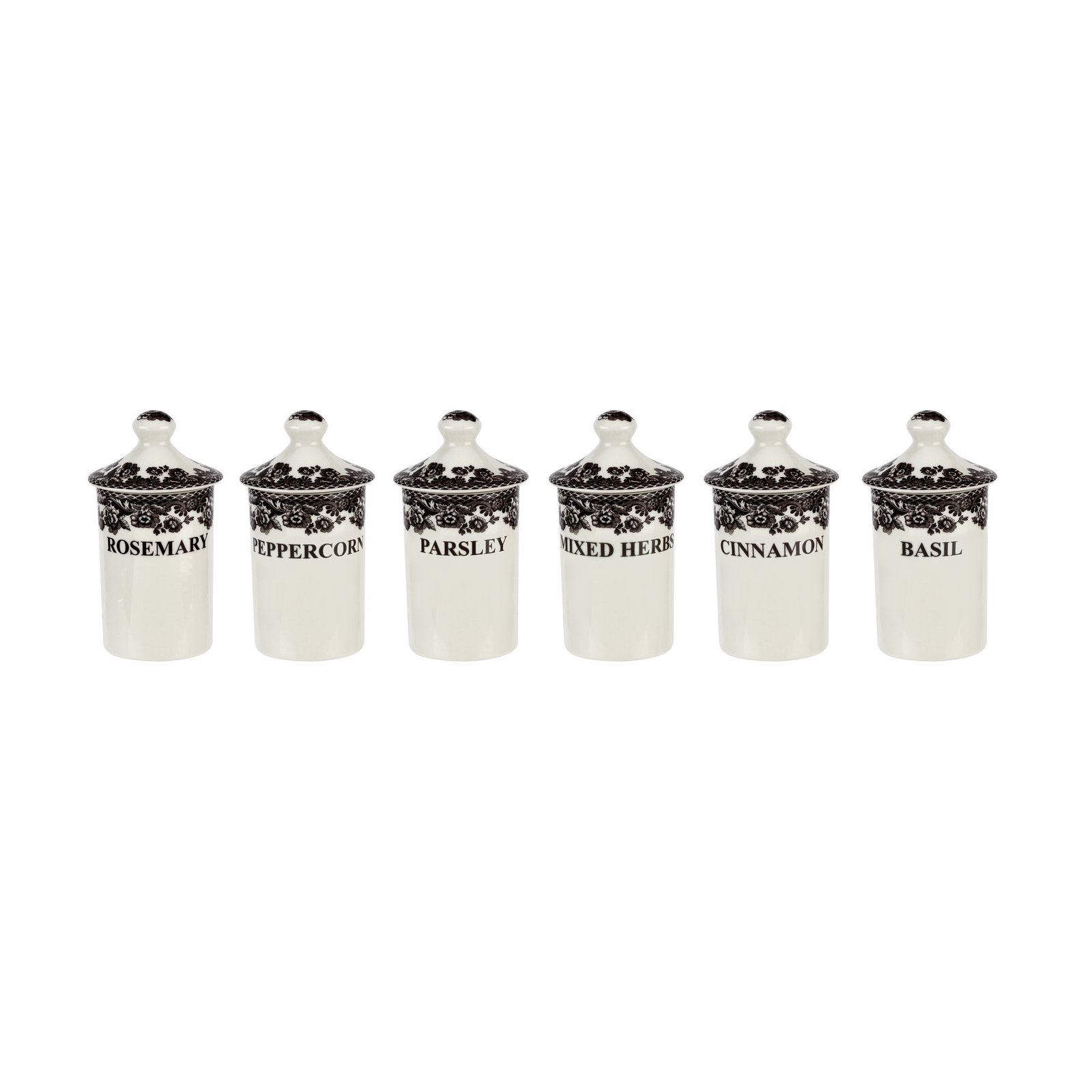 Spode Delamere Spice Jars (Set of 6)