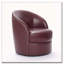 Fauteuil d'appoint pivotant en cuir-815682
