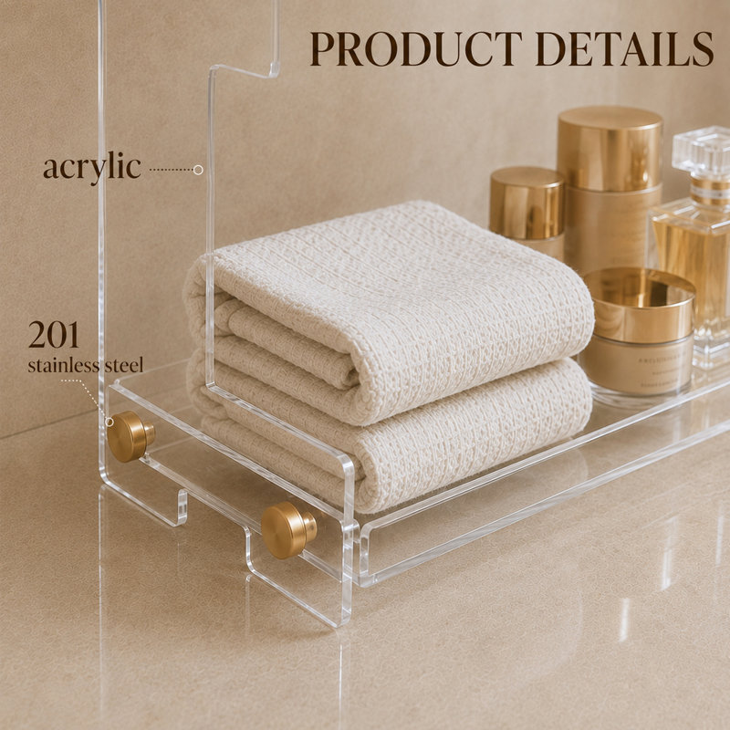 Pekarovic Acrylic Makeup Organizer, Transparent